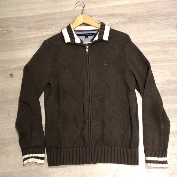 Brown Tommy Hilfiger zip up - Picture 1 of 1